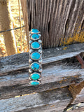 Eight Stone Turquoise Cuff