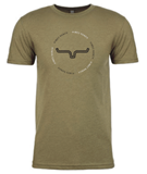 Kimes Circular Repeat Olive Tee