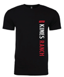 Kimes Vertical Lockup Black Tee